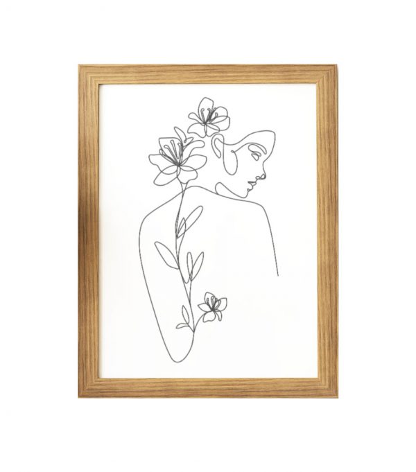 Plakat - kobieta kwiaty