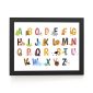 plakat alfabet ze zwierzątkami