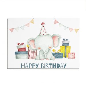kartka happy birthday elephant