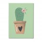 kartka kaktus z serduszkiem