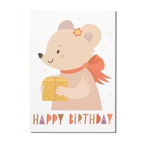 Kartka urodzinowa dla dziecka - myszka