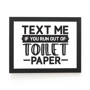 Plakat do łazienki - Text me