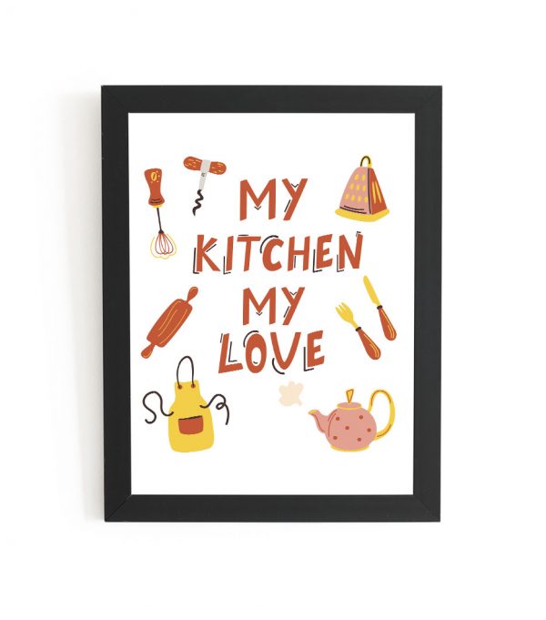 Plakat - my kitchen my love