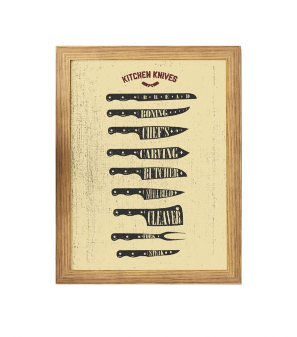Plakat - kitchen knives
