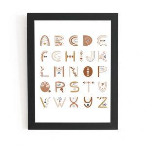 Plakat - alfabet boho pion