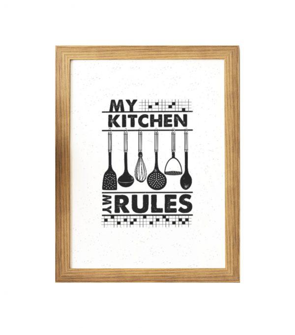 Plakat - moja kuchnia moje zasady