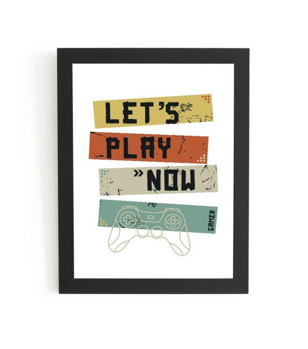 Plakat - let's play now