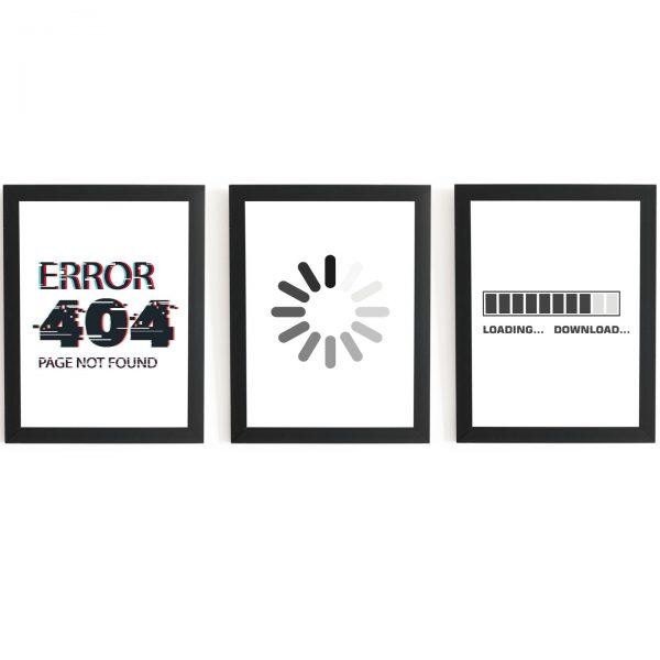 Zestaw plakatów - error