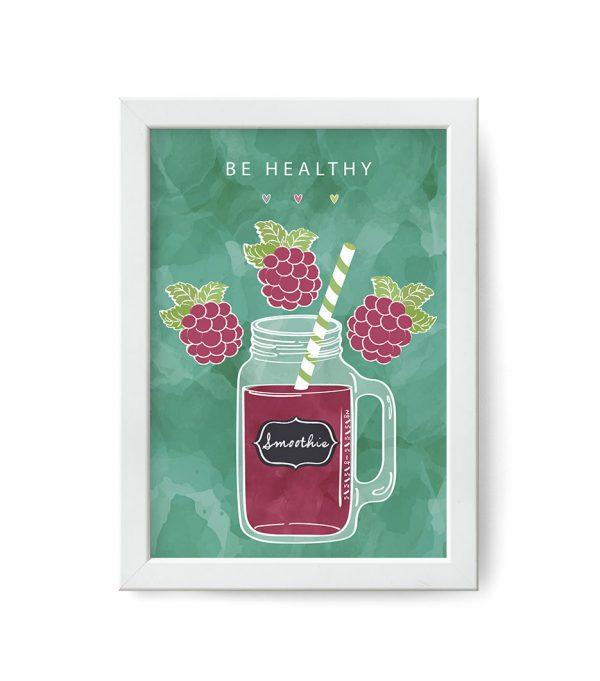 Plakat - be healthy