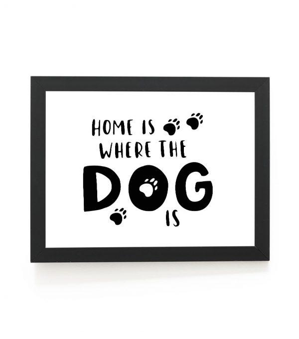 Plakat - home is where the dog is