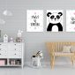 Zestaw plakatów - panda