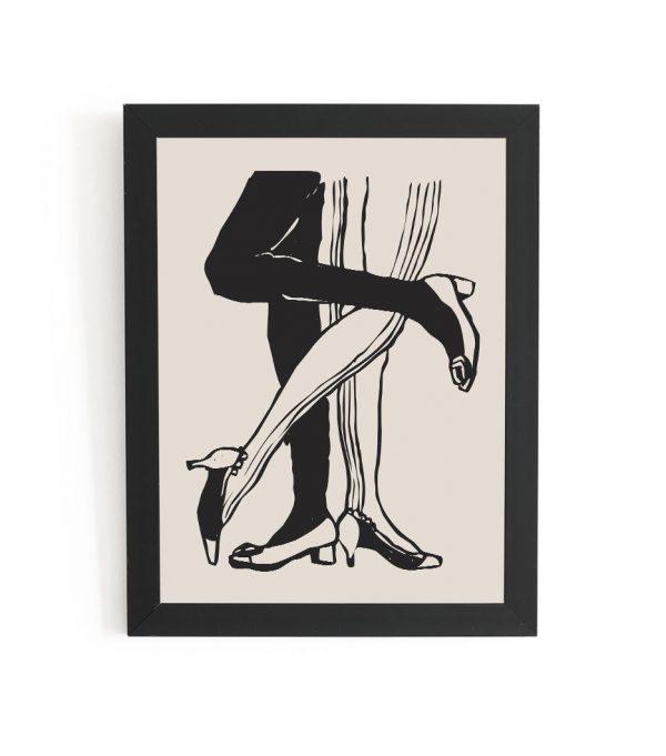 plakat modern minimalist legs